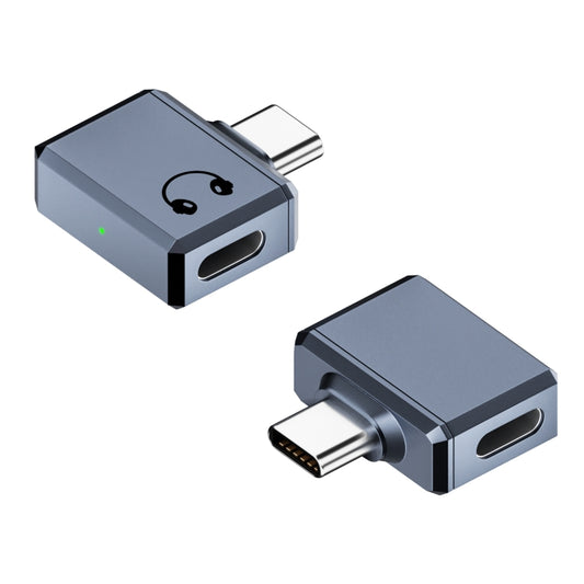 Type-C / USB-C to 8 Pin Earphone Side Bend Adapter