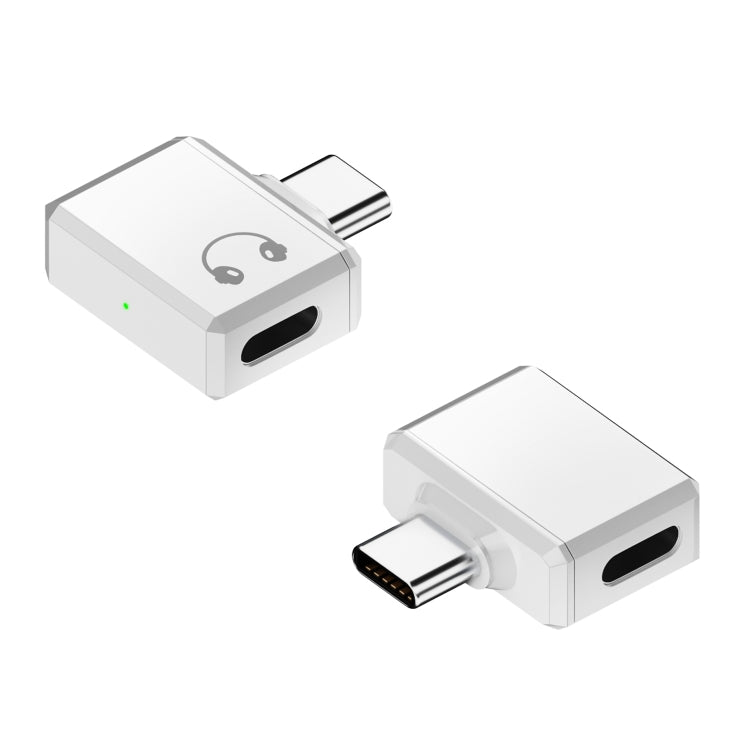 Type-C / USB-C to 8 Pin Earphone Side Bend Adapter