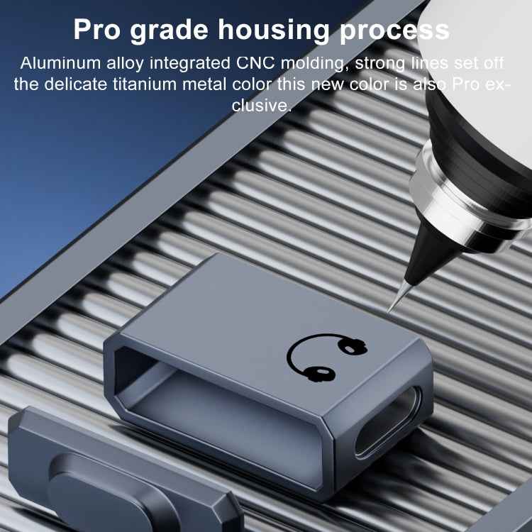 Type-C / USB-C to 8 Pin Earphone Side Bend Adapter