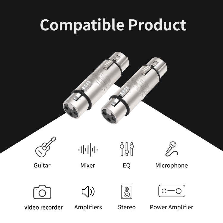 LZ1111 3Pin XLR Female to Female Adapter, LZ1111