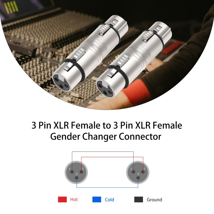 LZ1111 3Pin XLR Female to Female Adapter, LZ1111