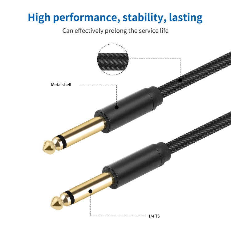 6.35mm 1/4 TRS Male to Male Electric Guitar Audio Cable, 3m, 5m