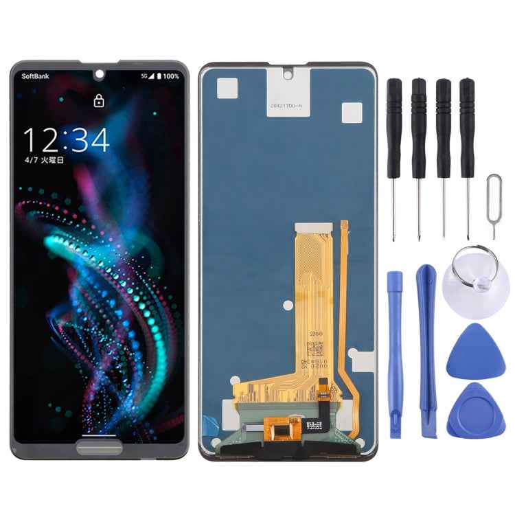 Original LCD Screen With Digitizer Full Assembly, For Sharp Aquos Sense3 Lite, For Sharp Aquos R5G, For Sharp Aquos Sense4 Lite, For Sharp Aquos Sense3 basie, For Sharp Aquos Sense 3 Plus, For Sharp Aquos Sense4, For Sharp Aquos Sense5G                ...