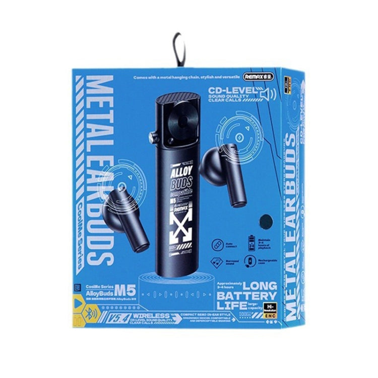 REMAX AlloyBuds M5 Metal CD Level Stereo Wireless Bluetooth Earphone