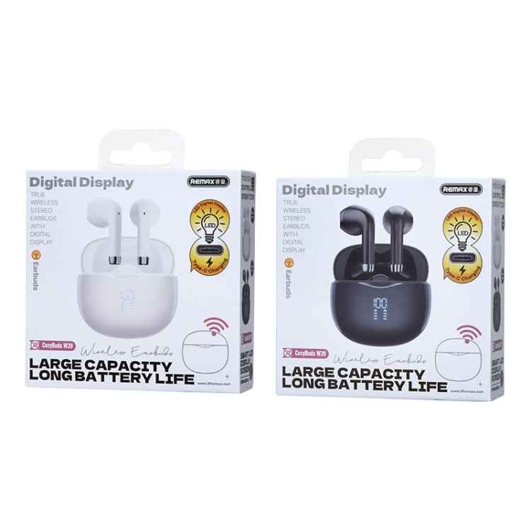 REMAX W39 Stereo Digital Display Wireless Bluetooth Earphone