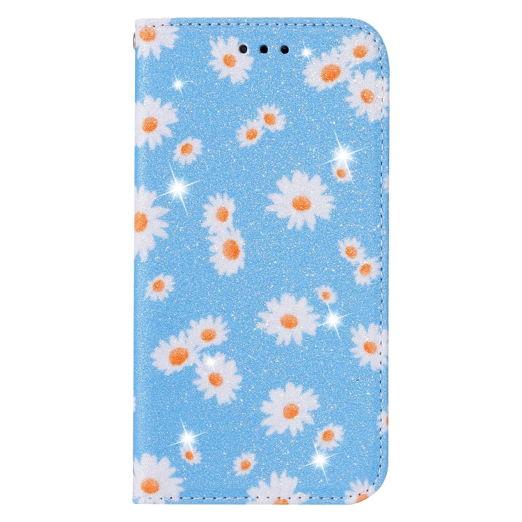 Glittering Daisy Magnetic Horizontal Flip Leather Case with Holder & Card Slots & Photo Frame, For Samsung Galaxy Note20, For Samsung Galaxy Note20 Ultra, For iPhone 12 Pro Max, For iPhone 12 / 12 Pro, For iPhone 12 mini