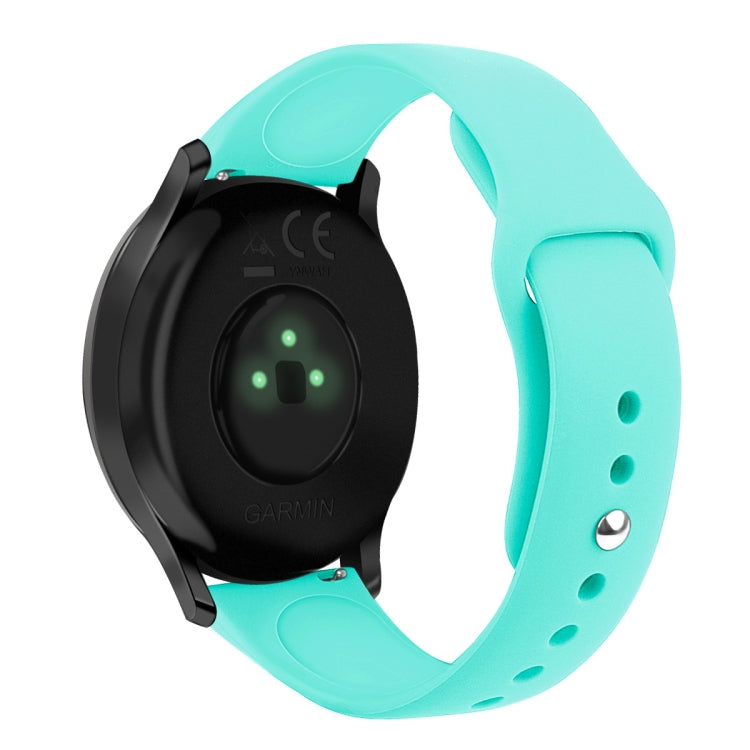 Solid Color Reverse Buckle Silicone Strap, Size: Large Size, For Garmin Vivoactive 3 / Vivomove HR