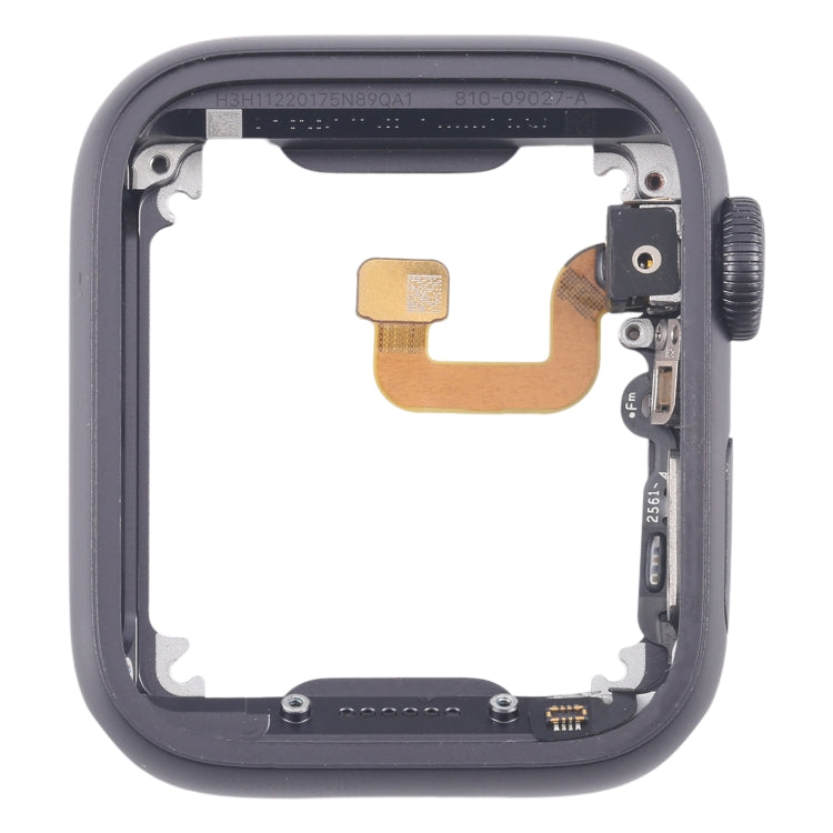 Aluminium Alloy Middle Frame Bezel Plate with Crown Spin Axis Flex Cable, For Apple Watch Series 6 40MM LTE, For Apple Watch Series 6 40MM GPS, For Apple Watch Series 6 44MM LTE, For Apple Watch Series 6 44MM GPS