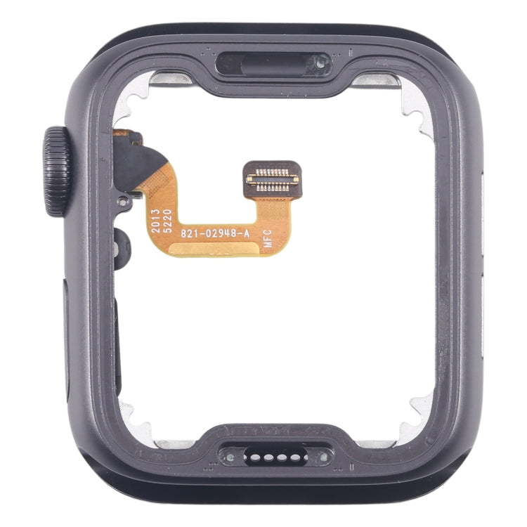 Aluminium Alloy Middle Frame Bezel Plate with Crown Spin Axis Flex Cable, For Apple Watch Series 6 40MM LTE, For Apple Watch Series 6 40MM GPS, For Apple Watch Series 6 44MM LTE, For Apple Watch Series 6 44MM GPS