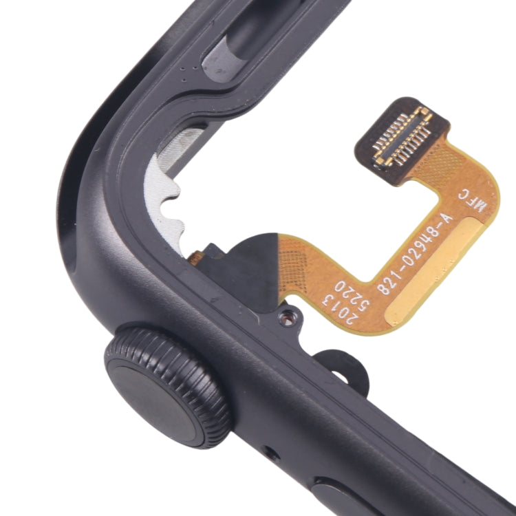 Aluminium Alloy Middle Frame Bezel Plate with Crown Spin Axis Flex Cable, For Apple Watch Series 6 40MM LTE, For Apple Watch Series 6 40MM GPS, For Apple Watch Series 6 44MM LTE, For Apple Watch Series 6 44MM GPS