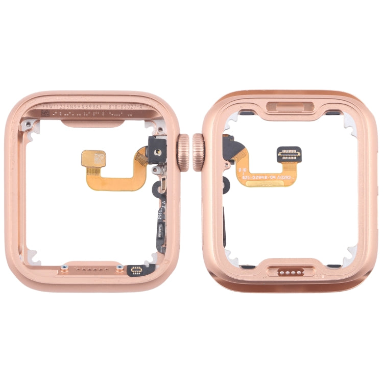 Aluminium Alloy Middle Frame Bezel Plate with Crown Spin Axis Flex Cable, For Apple Watch Series 6 40MM LTE, For Apple Watch Series 6 40MM GPS, For Apple Watch Series 6 44MM LTE, For Apple Watch Series 6 44MM GPS