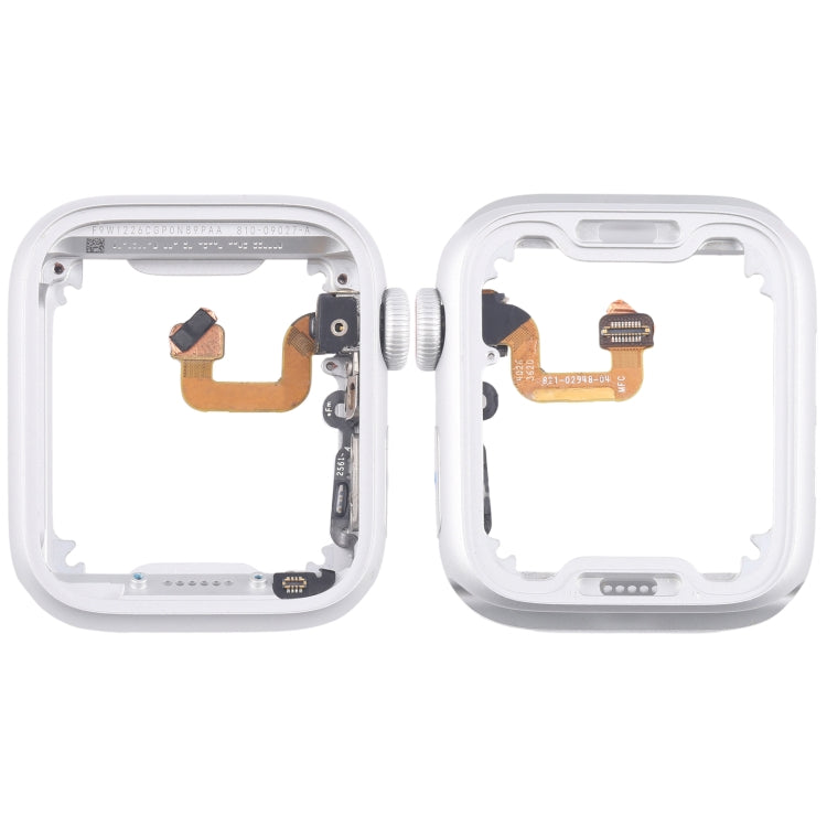 Aluminium Alloy Middle Frame Bezel Plate with Crown Spin Axis Flex Cable, For Apple Watch Series 6 40MM LTE, For Apple Watch Series 6 40MM GPS, For Apple Watch Series 6 44MM LTE, For Apple Watch Series 6 44MM GPS