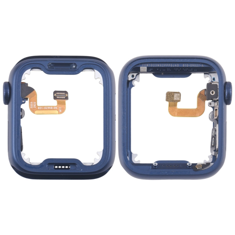 Aluminium Alloy Middle Frame Bezel Plate with Crown Spin Axis Flex Cable, For Apple Watch Series 6 40MM LTE, For Apple Watch Series 6 40MM GPS, For Apple Watch Series 6 44MM LTE, For Apple Watch Series 6 44MM GPS