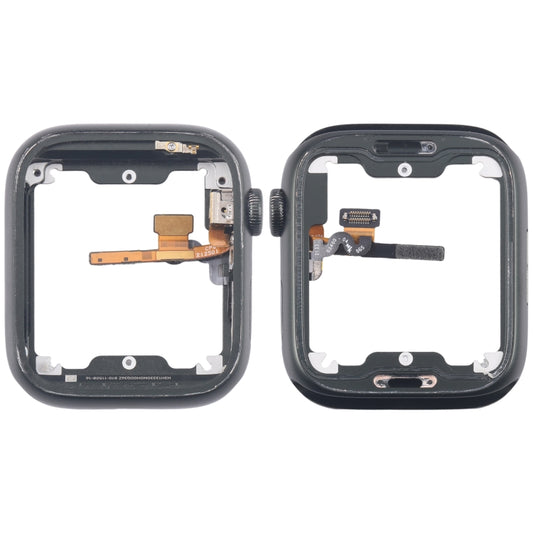 Aluminium Alloy Middle Frame Bezel Plate with Crown Spin Axis Flex Cable, For Apple Watch Series 7 41MM LTE, For Apple Watch Series 7 41MM GPS, For Apple Watch Series 7 45MM LTE, For Apple Watch Series 7 45MM GPS