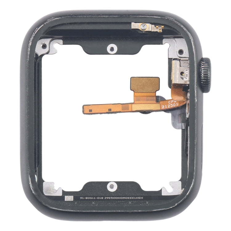 Aluminium Alloy Middle Frame Bezel Plate with Crown Spin Axis Flex Cable, For Apple Watch Series 7 41MM LTE, For Apple Watch Series 7 41MM GPS, For Apple Watch Series 7 45MM LTE, For Apple Watch Series 7 45MM GPS