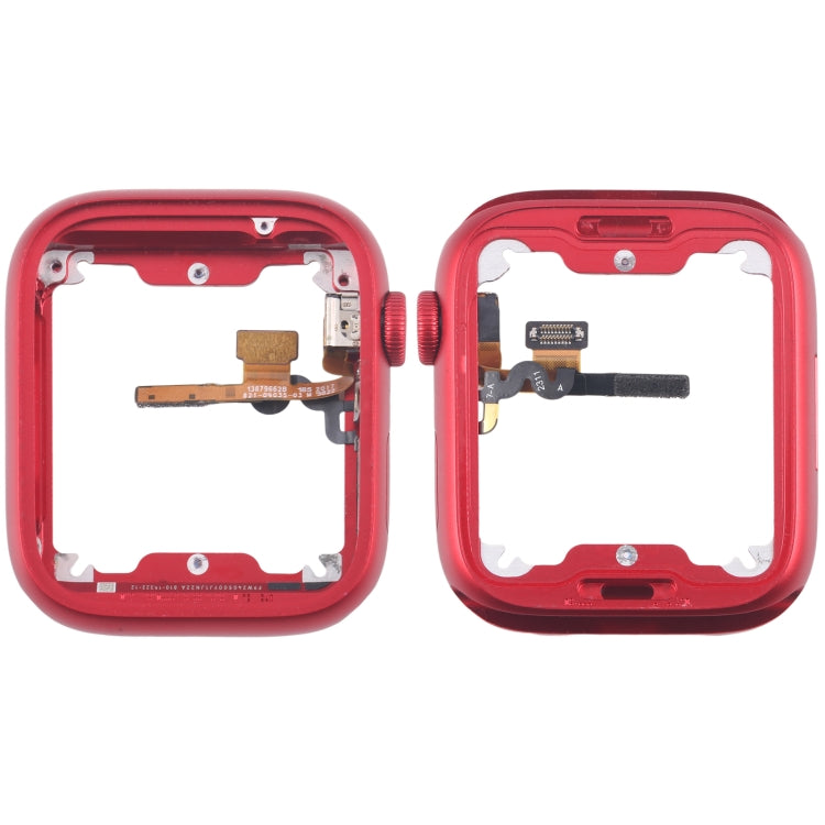 Aluminium Alloy Middle Frame Bezel Plate with Crown Spin Axis Flex Cable, For Apple Watch Series 7 / 8 / 9 45MM LTE, For Apple Watch Series 7 / 8 / 9 45MM GPS, For Apple Watch Series 7 / 8 / 9 41MM LTE, For Apple Watch Series 7 / 8 / 9 41MM GPS
