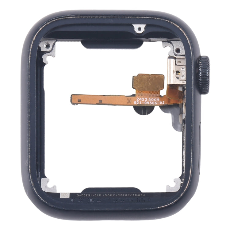Aluminium Alloy Middle Frame Bezel Plate with Crown Spin Axis Flex Cable, For Apple Watch Series 7 / 8 / 9 45MM LTE, For Apple Watch Series 7 / 8 / 9 45MM GPS, For Apple Watch Series 7 / 8 / 9 41MM LTE, For Apple Watch Series 7 / 8 / 9 41MM GPS
