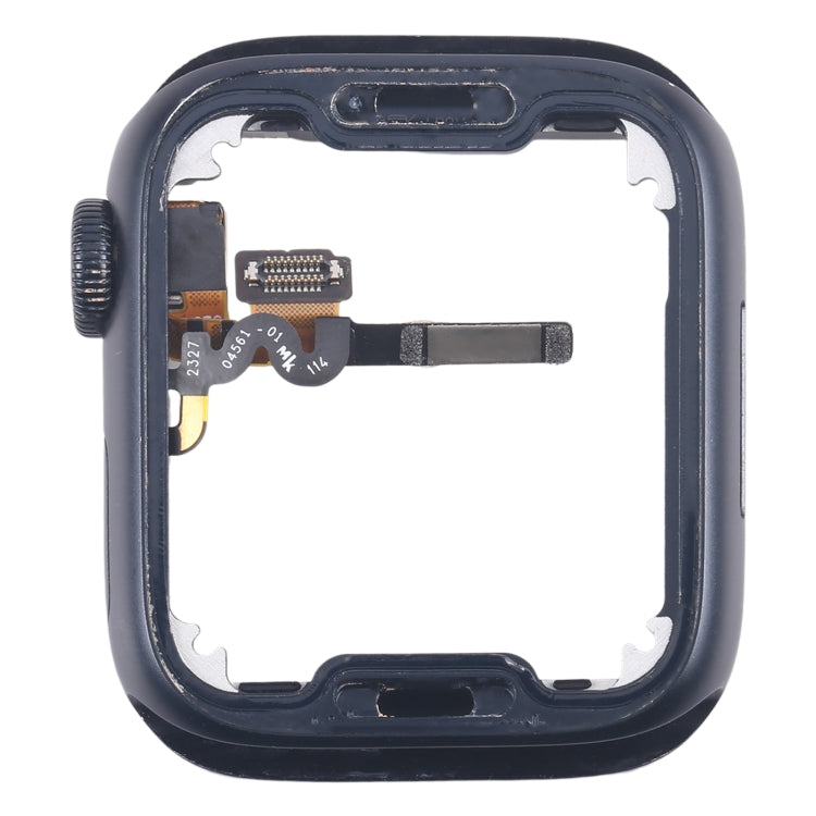 Aluminium Alloy Middle Frame Bezel Plate with Crown Spin Axis Flex Cable, For Apple Watch Series 7 / 8 / 9 45MM LTE, For Apple Watch Series 7 / 8 / 9 45MM GPS, For Apple Watch Series 7 / 8 / 9 41MM LTE, For Apple Watch Series 7 / 8 / 9 41MM GPS