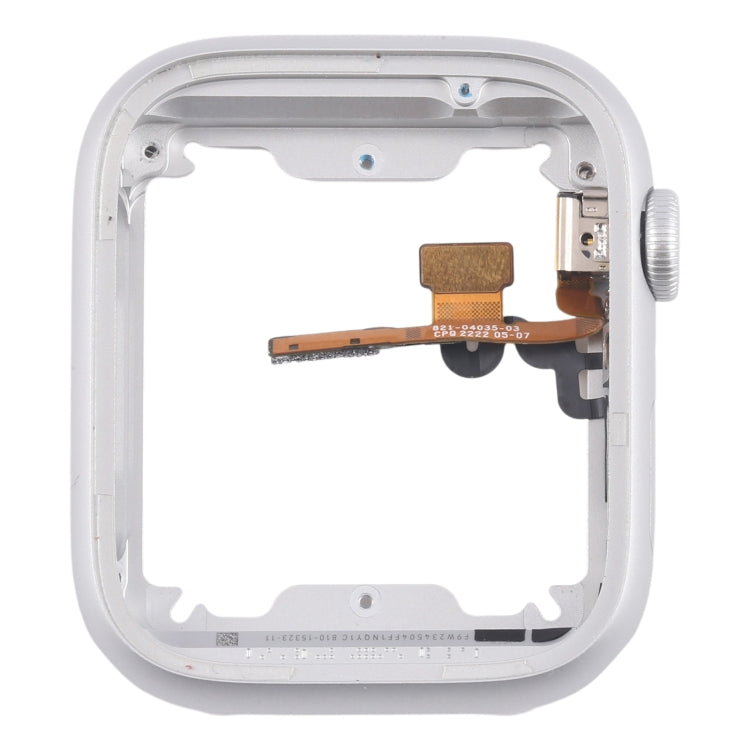 Aluminium Alloy Middle Frame Bezel Plate with Crown Spin Axis Flex Cable, For Apple Watch Series  8 / 9 45MM LTE, For Apple Watch Series  8 / 9 45MM GPS, For Apple Watch Series  8 / 9 41MM LTE, For Apple Watch Series  8 / 9 41MM GPS