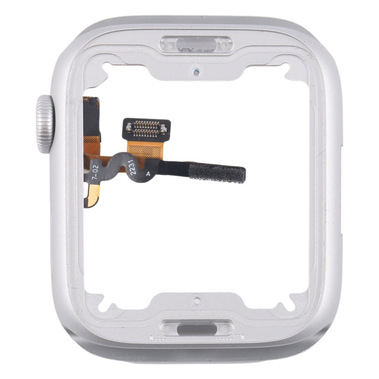Aluminium Alloy Middle Frame Bezel Plate with Crown Spin Axis Flex Cable, For Apple Watch Series  8 / 9 45MM LTE, For Apple Watch Series  8 / 9 45MM GPS, For Apple Watch Series  8 / 9 41MM LTE, For Apple Watch Series  8 / 9 41MM GPS