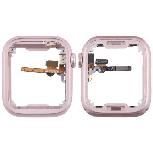 Aluminium Alloy Middle Frame Bezel Plate with Crown Spin Axis Flex Cable, For Apple Watch Series 9 45MM LTE, For Apple Watch Series 9 45MM GPS, For Apple Watch Series 9 41MM LTE, For Apple Watch Series 9 41MM GPS