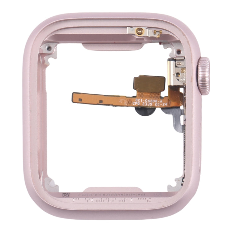 Aluminium Alloy Middle Frame Bezel Plate with Crown Spin Axis Flex Cable, For Apple Watch Series 9 45MM LTE, For Apple Watch Series 9 45MM GPS, For Apple Watch Series 9 41MM LTE, For Apple Watch Series 9 41MM GPS