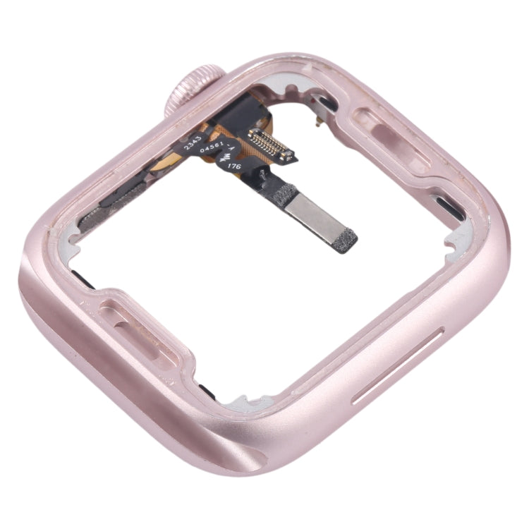 Aluminium Alloy Middle Frame Bezel Plate with Crown Spin Axis Flex Cable, For Apple Watch Series 9 45MM LTE, For Apple Watch Series 9 45MM GPS, For Apple Watch Series 9 41MM LTE, For Apple Watch Series 9 41MM GPS
