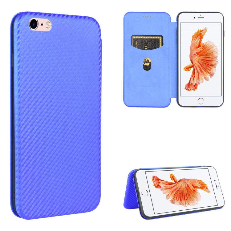 Carbon Fiber Texture Magnetic Horizontal Flip TPU + PC + PU Leather Case with Card Slot, For iPhone 11 Pro, For iPhone 6 / 6s, For iPhone 6 Plus / 6s Plus, For iPhone 11 Pro Max, For iPhone 11, For iPhone 12 mini, For iPhone 12 / 12 Pro                ...