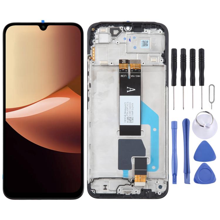 Original LCD Screen Digitizer Full Assembly with Frame, For Redmi 17C 5G, For Redmi A7 4G, For Redmi A7 Pro 4G, For Xiaomi Redmi A3 Pro, For Xiaomi Poco C75, For Xiaomi Redmi 14R, For Xiaomi Redmi 14C 4G