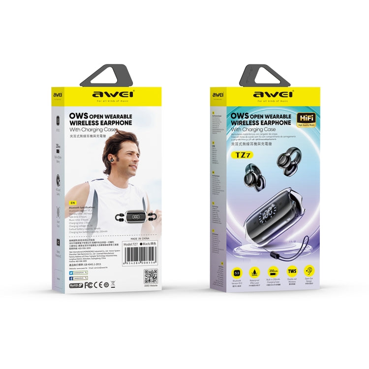 awei TZ7 Clip-on Wireless Bluetooth Earphone