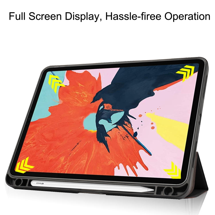 For iPad Air 11 2025 / 2024 / 2020 10.8 Custer Texture TPU Horizontal Flip Leather Case with Sleep / Wake-up Function & Three-folding Holder & Pen Slot, For iPad Air 11 2024 / 2022 / 2020 10.9, For iPad Air 11 2025 / 2024 / 2022 / 2020 10.9            ...