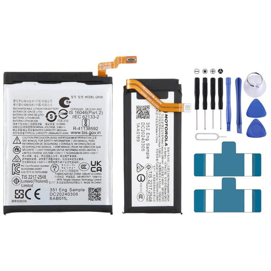 Battery Replacement, For Motorola Razr 50 Ultra QR30/QR10 2832mAh/998mAh, For Motorola Razr 50 QR31/QR11 2935mAh/998mAh, For Motorola Moto G84 5G XT2347 QB50 5000mAh, For Motorola Moto G Power 5G 2023 PD50 5000mAh���������������������������������������...