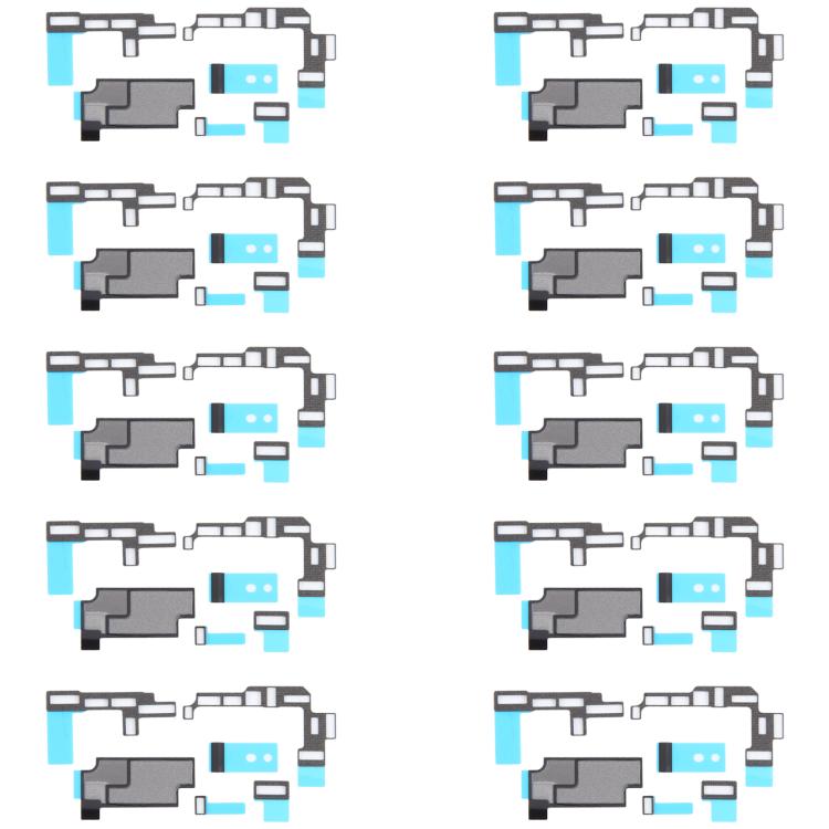10sets Mainboard Heat Sink Sticker + FPC Sponge Foam Pads, For iPhone 16 Pro Max, For iPhone 16 Pro, For iPhone 16 Plus, For iPhone 16