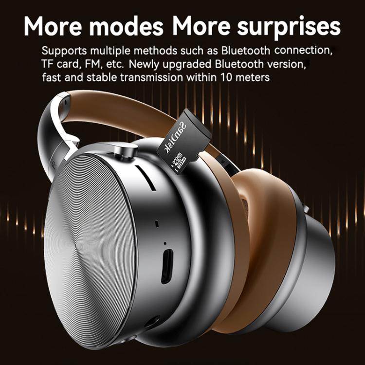 A53 Over-Ear Retro Metal ANC Active Noise Reduction Bluetooth Headset