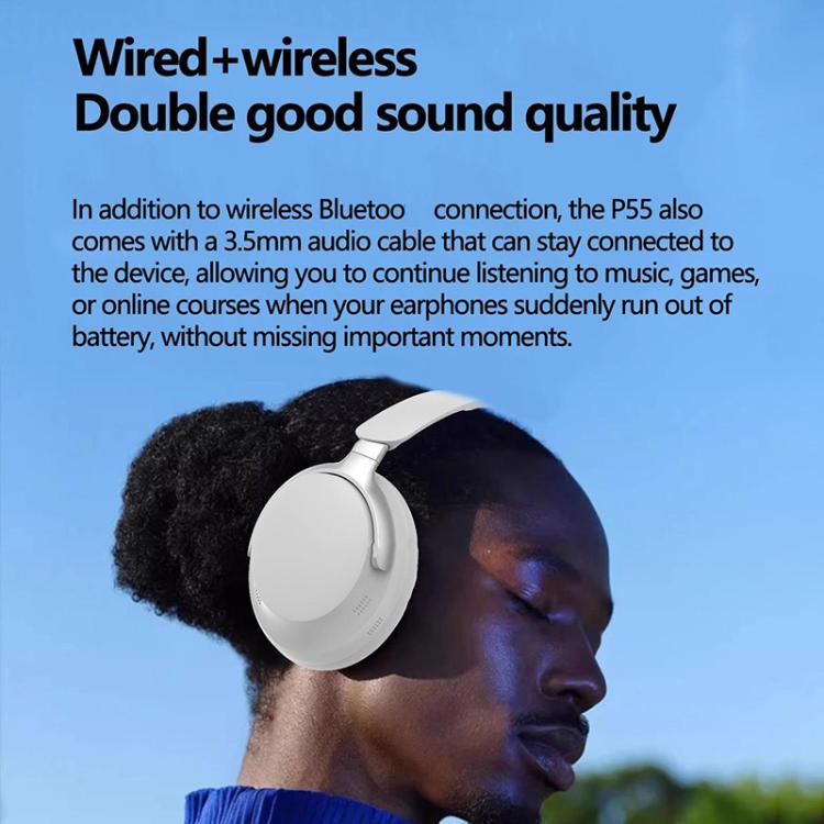 BT65 Over-Ear Active Noise Reduction Wireless Bluetooth Headset