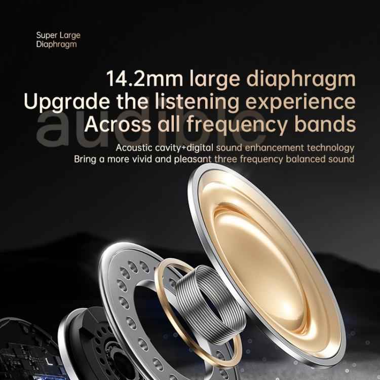 Original Lenovo EA305 Ear-mounted Digital Display True Wireless Bluetooth Earphones