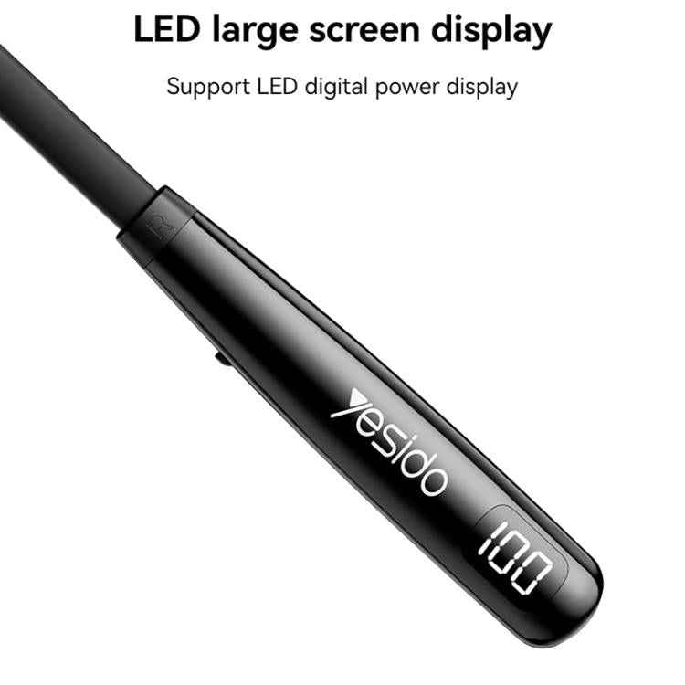 Yesido YSP22 Digital Display Magnetic Neckband Bluetooth Earphone