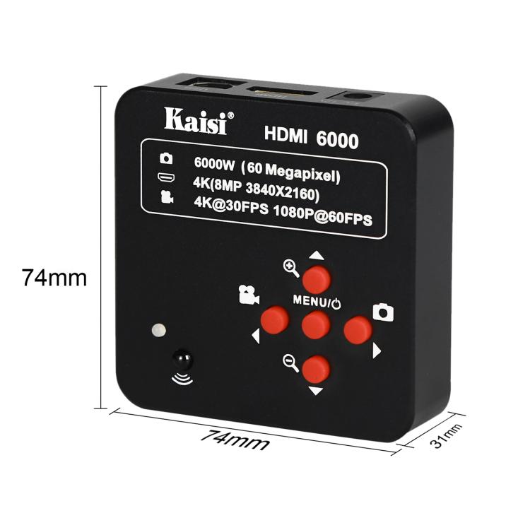 Kaisi HDMI 6000 HDMI / USB Dual Interface 60MP 4K Ultra HD Microscope Industrial Camera