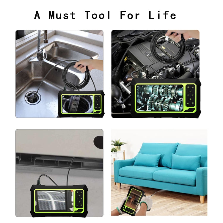 8mm 1080P IP68 Waterproof 4.3 inch Screen Single Camera Digital Endoscope, 7m, 5m, 2m