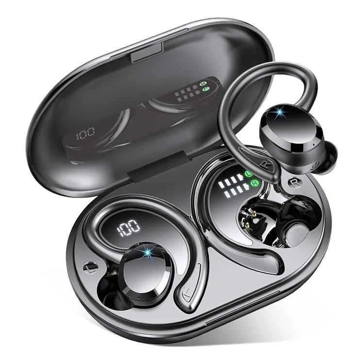 Q38 Ear-mounted LED Digital Display Wireless Bluetooth Earphone