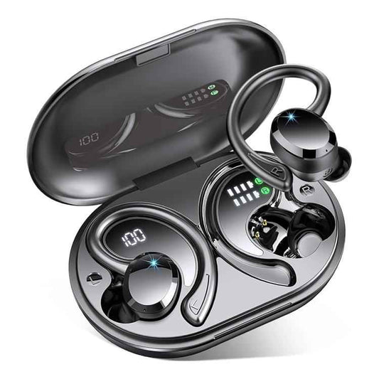 Q38 Ear-mounted LED Digital Display Wireless Bluetooth Earphone