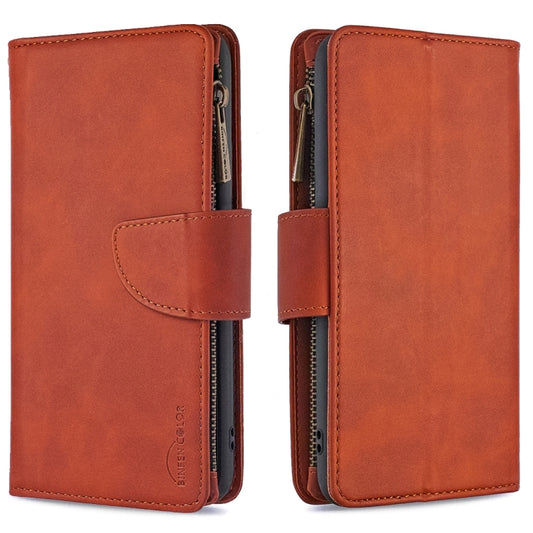 Skin Feel Detachable Magnetic Zipper Horizontal Flip PU Leather Case with Multi-Card Slots & Holder & Wallet & Photo Frame & Lanyard, For iPhone XR, For iPhone 8 Plus, For iPhone 11, For Xiaomi Redmi 9, For Xiaomi Redmi Note 9