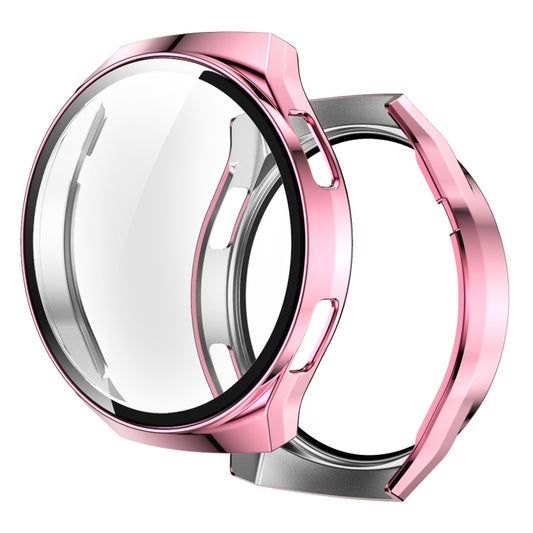2 in 1  Tempered Glass Screen Protector + Fully Plating PC Case, For Huawei Watch GT2e