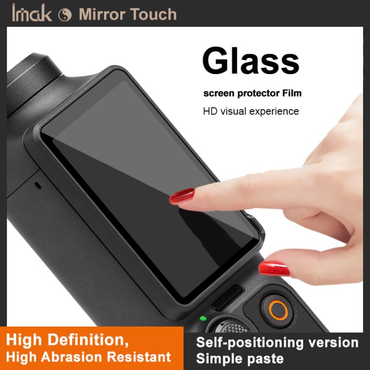 imak Tempered Glass Film with Camera Lens Film, Self-positioning Version, For DJI Osmo Pocket 4, For DJI Osmo Action 6, For DJI Osmo Action 5 Pro, For DJI Osmo Pocket 3, For DJI Osmo Action 4