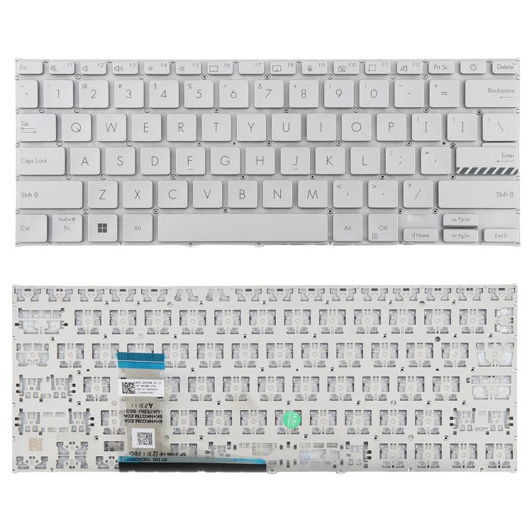 US Version Laptop Keyboard for Asus VivoBook 14 Pro X1402 M1402 D1402 F1402 X1403Z X1402Z, X1402 (Silver)