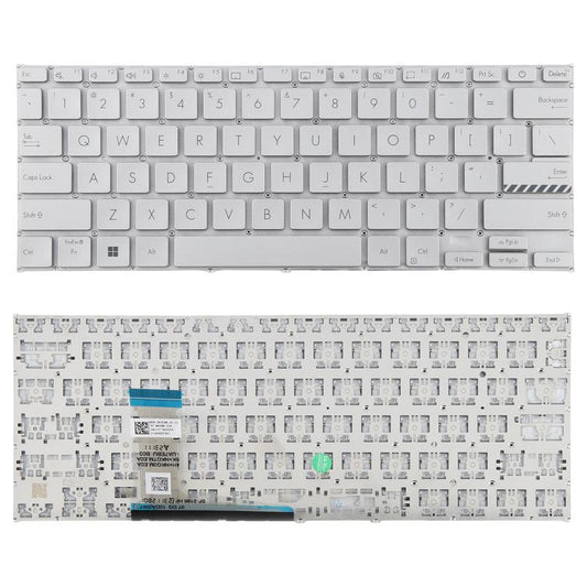 US Version Laptop Keyboard for Asus VivoBook 14 Pro X1402 M1402 D1402 F1402 X1403Z X1402Z, X1402 (Silver)