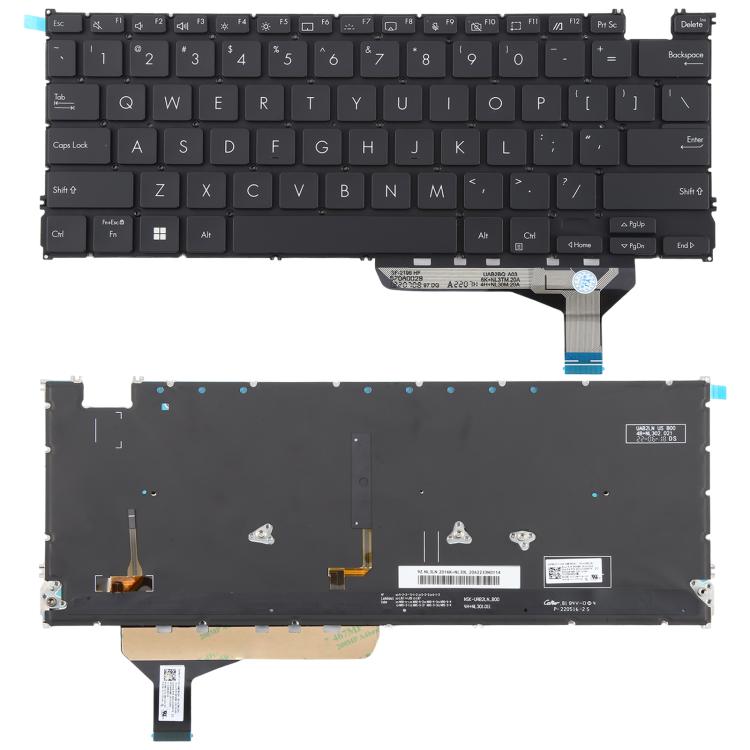US Version Backlit Laptop Keyboard for Asus Zenbook 14 OLED UX3402 UX3402Z UX3402ZA UX3402VA UM5302T UM3402 NSK-UA74LN, UX3402