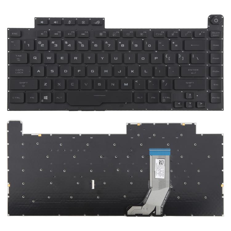 US Version RGB Backlit Laptop Keyboard for Asus ROG Strix Scar G512 G512LV G512LW G512LI, G512 (Black)