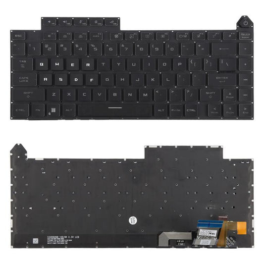 US Version Colorful Backlit Laptop Keyboard for Asus ROG Strix G16 G614 G614JU G634 G634JY 2023, G16 (Colorful)