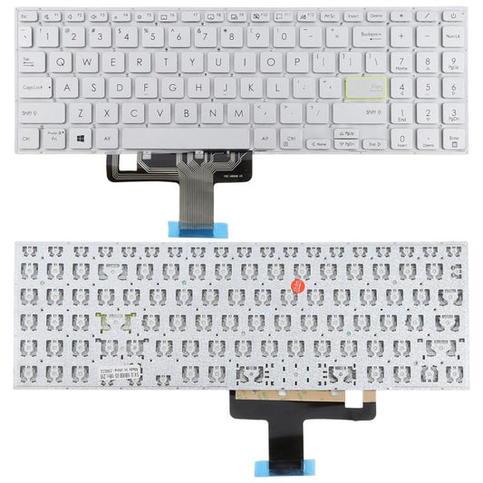 US Version Laptop Keyboard for Asus VivoBook X521 V5100E X521FL S5600F S533F 2020, X521  (Silver), X521 (Black)